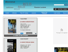 Tablet Screenshot of editionsmelis.com